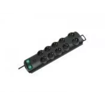Brennenstuhl Primera-Line 10-way black 2m Power Strip 1153300120, black, H05VV-F 3G1,5 supply cable 2,0 m