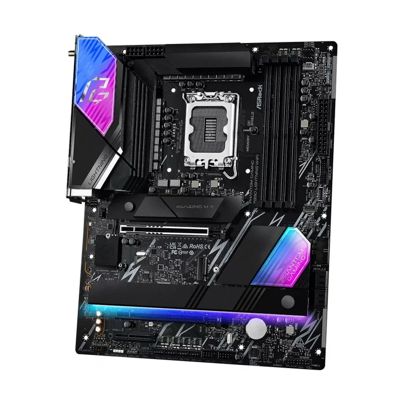 Motherboard ASRock Z890 Lightning WiFi — Intel Z890, LGA1851, ATX, 4× DDR5, Wi‑Fi 7, 2.5Gb LAN, Thunderbolt 4