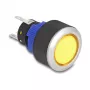 Pushbutton switch DeLOCK 22050 Black Blue Silver Yellow 230V 3A