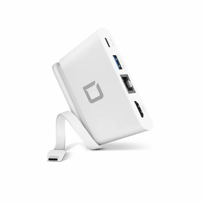 DICOTA USB-C Portable Docking 4-in-1 with HDMI - docking station - USB-C - HDMI (D31730)