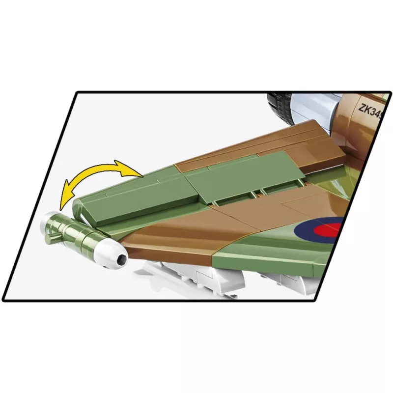 Building blocks Cobi Eurofighter Typhoon FGR4 “GiNA” — 577 pcs, ages 8+, light grey/green/brown