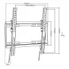 Maclean TV MC-412 Wall Mount Bracket 32 -70 VESA 400x400 45kg Tilting Universal Adjustable Spirit Level Mounting Accessories