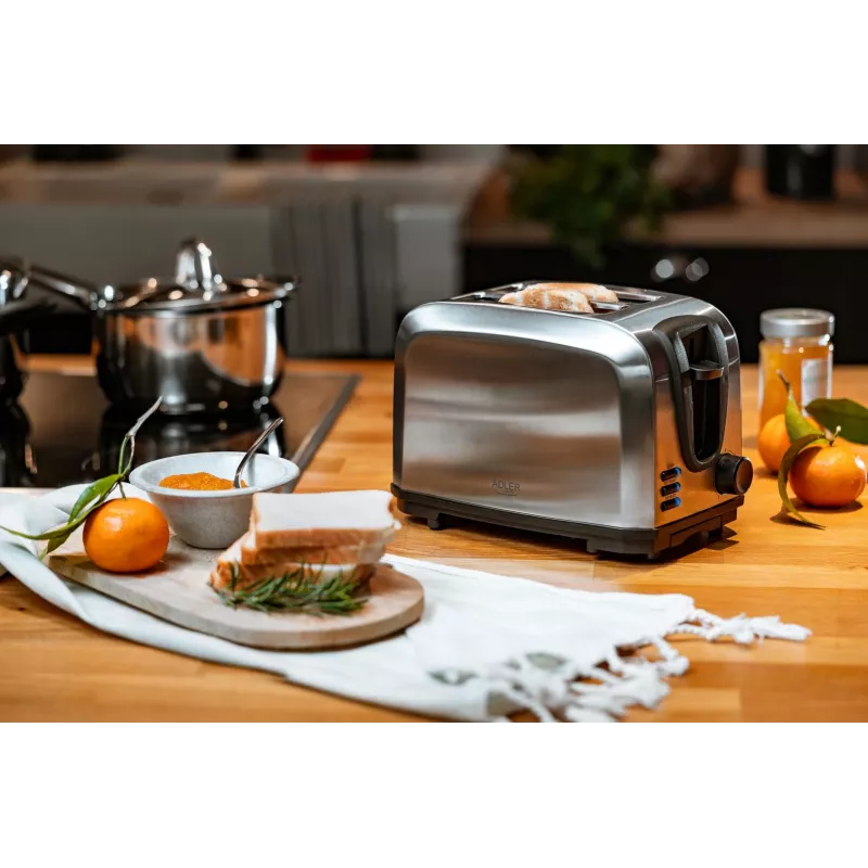 Toaster Adler AD 3222 2 slice 1000 W Silver