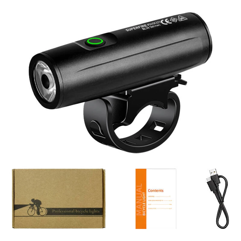 Bicycle flashlight Superfire BL14 — 400 lm, 3 modes