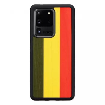 Phone case Man and Wood for Samsung Galaxy S20 Ultra — reggae black