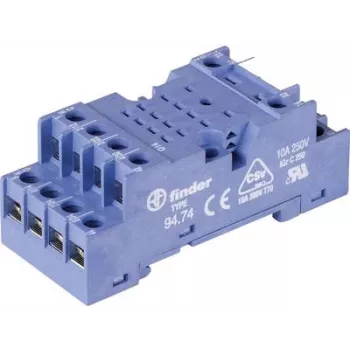 FINDER S.p.A. screw socket blue with snap fastening 94.74 (94.74)