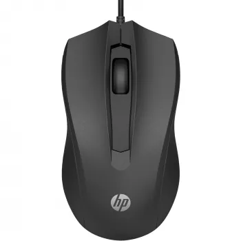 HP Wired Mouse 105, Ambidextrous, Optical, USB Type-A, 1600 DPI, Black