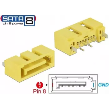 DeLOCK 89886 Wire Connector SATA Yellow (89886)