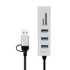 USB3.0 hub USB-A, SD/mic roSD slot, 2in1