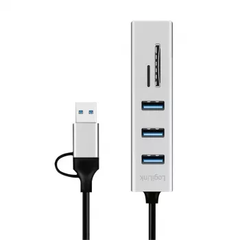 USB3.0 hub USB-A, SD/mic roSD slot, 2in1