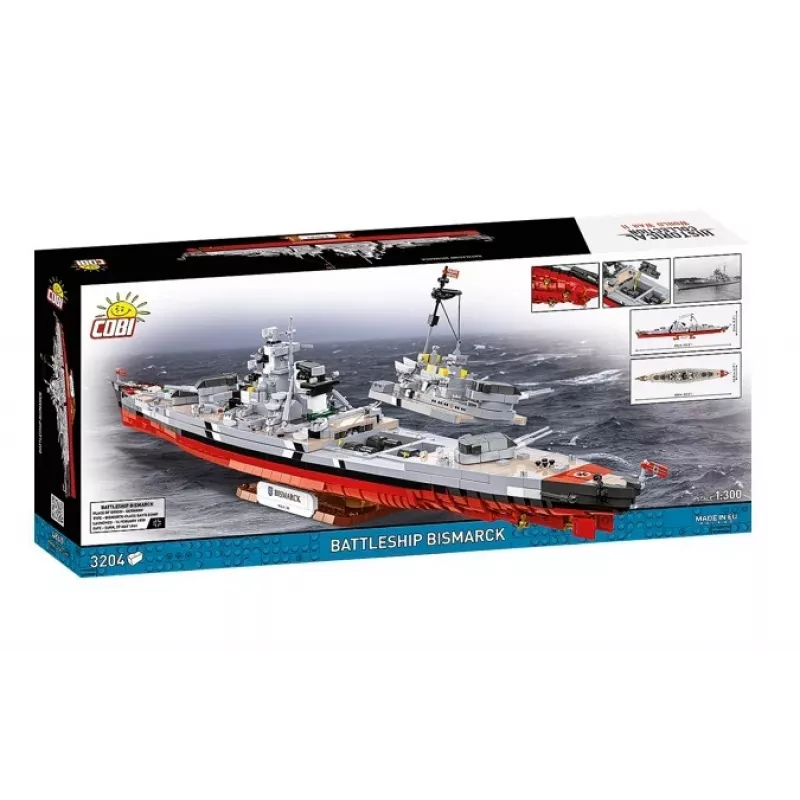 Construction Set Cobi Battleship Bismarck model with 3204 pieces - Cobi CO BI-4860