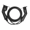 Electric vehicle charging cable Green Cell EV13 Black Type 2 5m