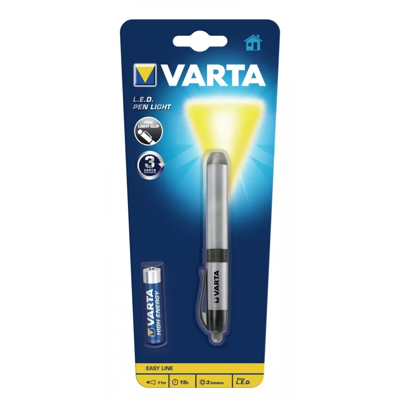 Varta -LEDPL - pin-Blinklicht - Silver - Aluminium - LED - 1 lamps - 3 lm