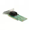 DeLOCK PCI Express x16 Card to 4 x internal NVMe M.2 Key M - Low Profile Form Factor