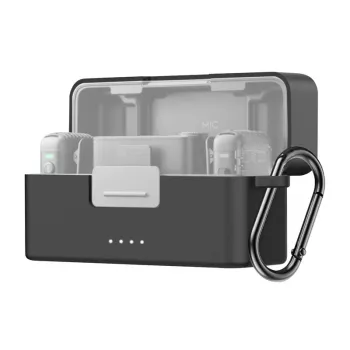 Protective case Puluz for DJI Mic 2 PU716B — black, hard-shell storage case