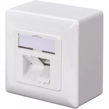 Digitus CAT 5e. Class D. Wall Outlet. Shielded. Surface Mount