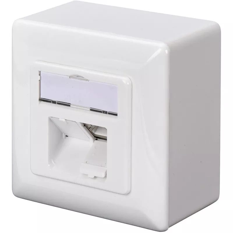 Digitus CAT 5e. Class D. Wall Outlet. Shielded. Surface Mount