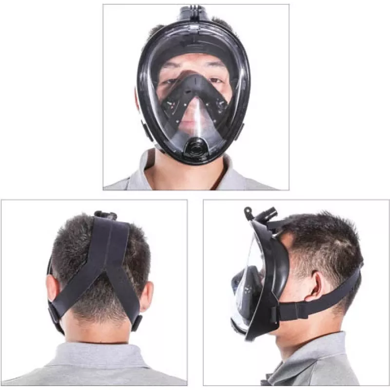 Snorkeling Mask Free Breath M2068G L/XL — full-face snorkel mask, size L/XL, black