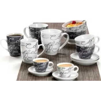 Ceramic Jumbo Coffee Mug ritzenhoff & breker Cornello Grey 0.6 L Dishwasher Safe