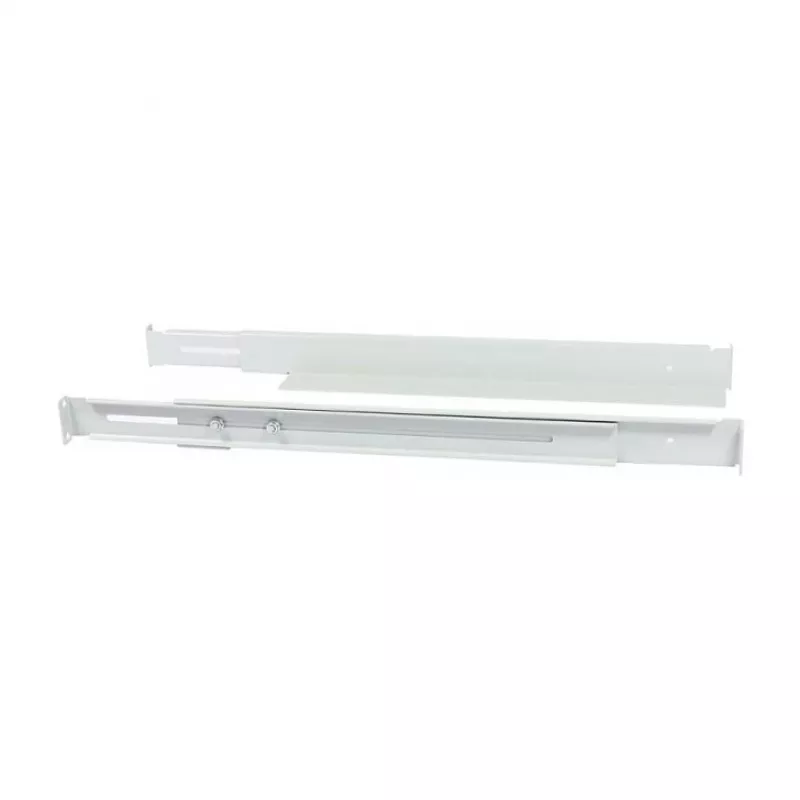 Mounting L‑rail bracket ALLNET adjustable length 502–849 mm light gray, pair