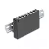 Patch panel DELOCK Mini Desktop RJ45 6-port Cat.6A shielded, metal, black, 80×22×125 mm