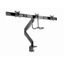 Desk monitor mount GEMBIRD MA-DA3-03, 3-arm, gas spring, VESA 75–100x100, supports 3 displays up to 27 inch, max 18 kg, black