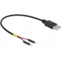 USB Cable DeLOCK 85401 0.2m USB A Black