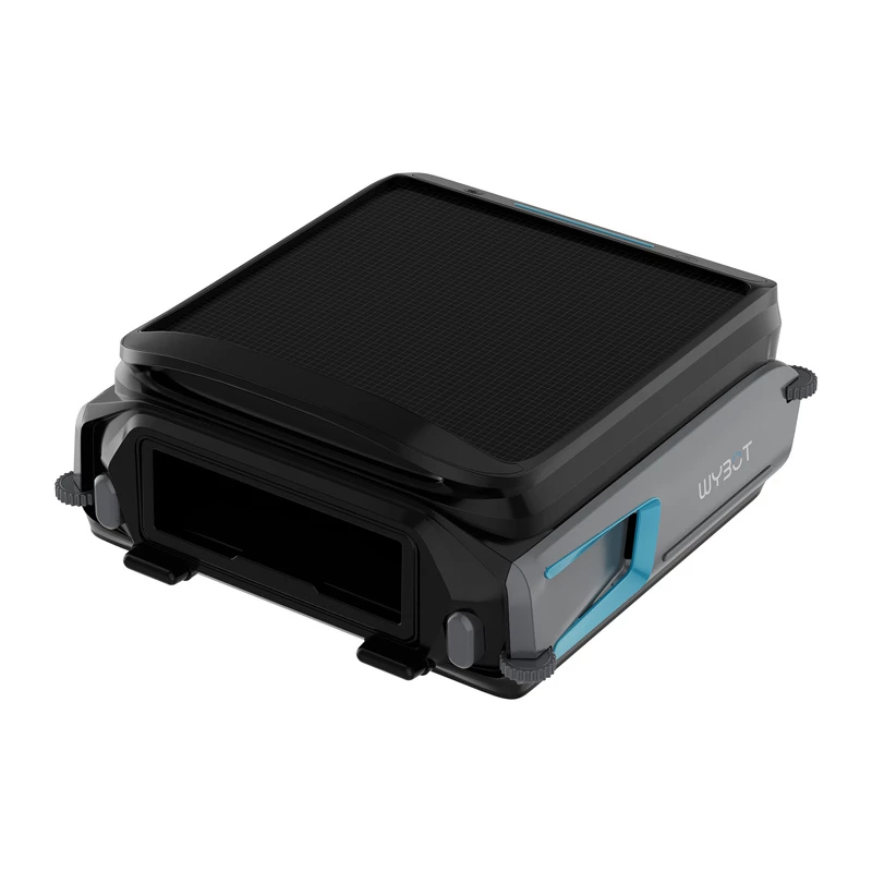 Wireless pool cleaning robot Wybot F1 — robotic cleaner, battery-powered, cordless operation