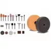 Bench Grinder TC-XG 75 Kit (Red/black, 150 Watt, comprehensive accessory kit for polishing and grinding work)