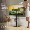 TV floor stand ONKRON TS5550-B for 32–65 inch (81.3–165.1 cm), max load 30 kg, VESA 100x100–600x400, height 880–1080 mm, swivel ±25°