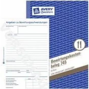 Avery 745 Blue - White Verwaltungsbuch (745)