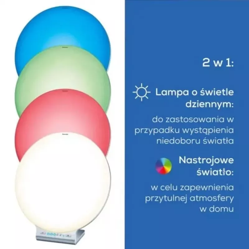 Light therapy lamp Beurer TL100 — 10,000 lux intensity, energy-saving design
