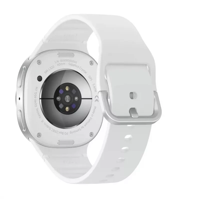 Samsung Galaxy Watch 8 3.3 cm (1.3 inch) AMOLED 40 mm Digital 438 x 438 pixels Touchscreen Silver Wi-Fi GPS (satellite)