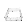 Dog kennel c&c Modular 145×75×37 cm — indoor/outdoor pet crate, modular panel construction, black