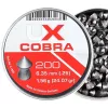 Gun pellet UMAREX Pointed Ribbed Shot Cobra 6.35 mm, 1.56 g, silver, 200 pcs
