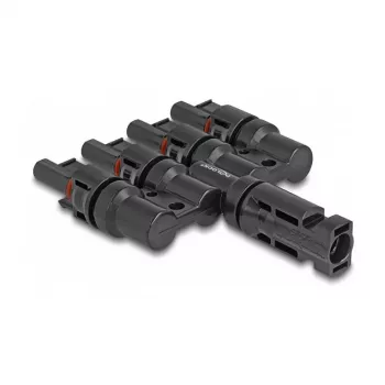 Solar panel connector DeLOCK DL4 1 male to 4 female black