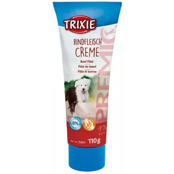 Dog treat Trixie Premio Beef 110 g — hypoallergenic paste in tube, 14.3% protein, 26.4% fat, gluten‑free, lactose‑free for adult dogs