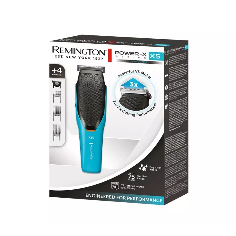 Remington Power-X Series HC5000 X5 hair clipper Black blue