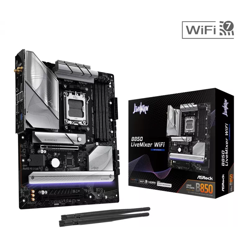 ASRock B850 LiveMixer WiFi ATX Motherboard