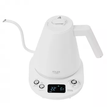 Metal kettle Adler AD 1349w 1.0 L long spout, stovetop kettle