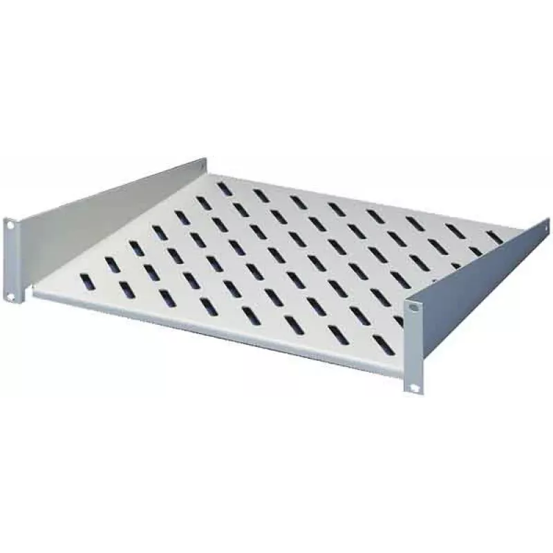 Rittal 2U Fixed Rack Shelf Light Grey for 19 inch RiPatch Panels