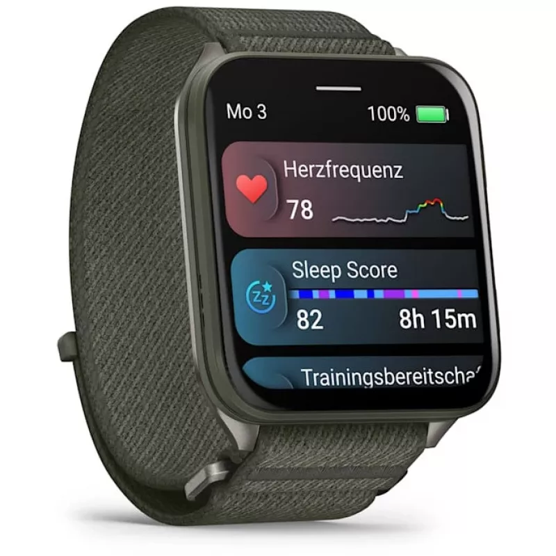 Garmin Venu X1 5.08 cm (2) AMOLED Digital 448 x 486 pixels Touchscreen Grey Wi-Fi GPS (satellite)