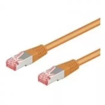 Wentronic Goobay CAT 6 Patch Cable, S/FTP (PiMF), Orange, 20 m - LSZH Halogen-Free, Copper (93472)