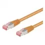 Wentronic Goobay CAT 6 Patch Cable, S/FTP (PiMF), Orange, 20 m - LSZH Halogen-Free, Copper (93472)