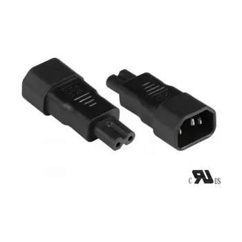 GoodConnections C14 > C7 (ST-BU) IEC Appliance power adapter Black