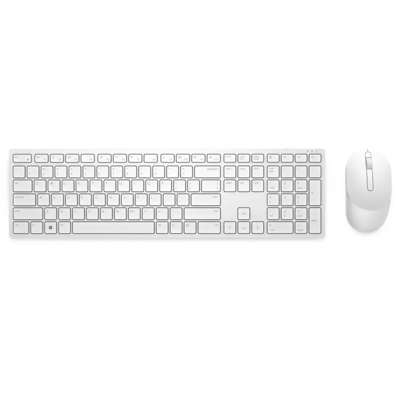 DELL Pro Keyboard and Mouse - KM5221W - French (AZERTY) - White