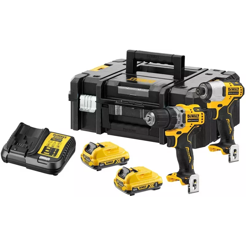 DeWALT DCK2110L2T-QW power screwdriver/impact driver Black, Yellow