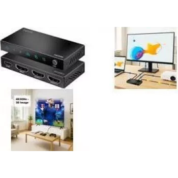 HDMI splitter, 1x2-Port, 4K/60 Hz, HDCP,EDID, HDR, CEC, downscaler (HD0066)