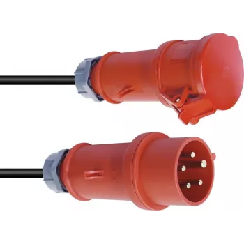 Extension Cable PSSO 16A CEE 5x2.5 mm² 25 m Red