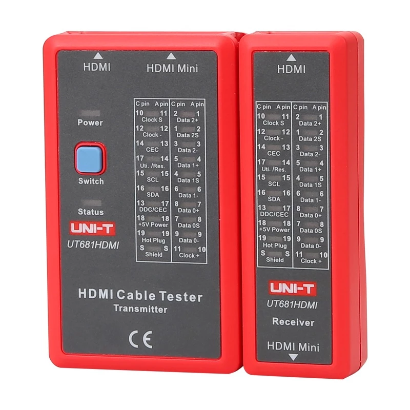 HDMI cable tester No name UT681HDMI — HDMI continuity and wiring verification